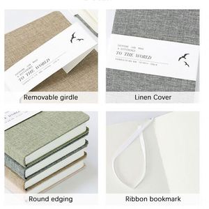 Custom Logo High Quality A6 <b>Notepad</b> Personalized Journal Office Notebook Linen Cover Hardcover Diary Notebook for Students - Product Image 2