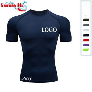 เสื้อบีบอัด MMA BJJ แขนสั้นออกแบบเองได้ชุดป้องกันผื่น - Product Image 1