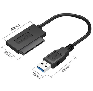 <span class=keywords><strong>USB</strong></span> 3,0 a <span class=keywords><strong>Micro</strong></span> <span class=keywords><strong>SATA</strong></span> adaptador de Cable de 1 8 "HDD SSD convertidor Cable USB3.0 a 16Pin Msata 7 + 9 Pin - Product Image 4