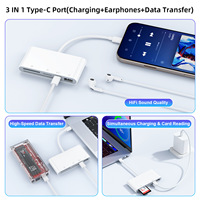 Lecteur de cartes Type-C multifonction intelligent avec prise en charge SD/TF/eSIM/IC, adaptateur OTG externe pour clé USB