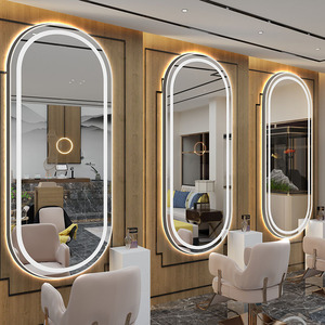 Stile moderno specchio parrucchiere salone di bellezza mobili da parete parrucchiere per il salone - Product Image 3