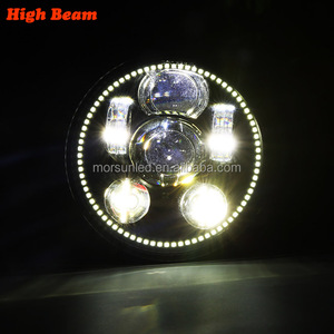 Morsun pour Harley Davidson Softail Deuce 2000 2002 2004 2006 <span class=keywords><strong>2007</strong></span> moto 5.75 pouces LED phare Halo - Product Image 5