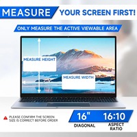 Film de protection d'écran pour ordinateur portable, anti-reflet mat, non-adhésif, facile à installer et à retirer, prix d'usine, protection de la vie privée sur 4 côtés