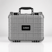 Boîte de protection pour outils en plastique dur PP économique 339*295*152MM avec logo personnalisé, durable, antichoc, pour le stockage d'équipements en extérieur