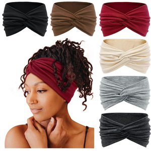 Diademas elásticas de alta calidad para mujeres Estilo europeo y americano Yoga Fitness Hairdo Decoración - Product Image 1
