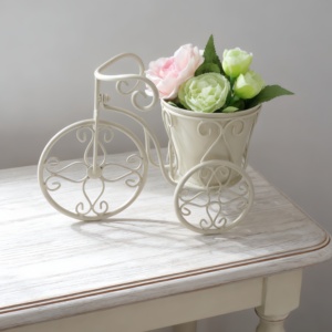 Soportes de metal para macetas de bicicleta, soportes de metal para plantas para uso en interiores y exteriores, suelo impermeable - Product Image 1