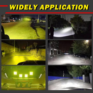 Новое поступление, недорогой автомобильный квадратный противотуманный свет 12 В, желтый 3-дюймовый Автомобильный светодиодный рабочий свет для трактора для грузовика - Product Image 4