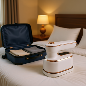 Vaporizador de Ropa Portátil de Mano, 1000W, Calentamiento Rápido, Plancha de Vapor de Viaje, Blanca - Product Image 2