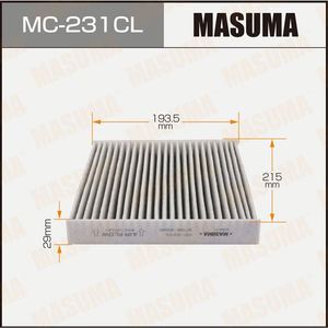 Masuma เครื่องกรองอากาศใน MC-231CL แบบ2zrfae ZRE154N LR036369ทนทานมาตรฐาน OEM - Product Image 5