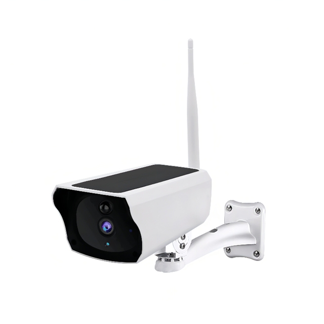 WIFI Bullet Camera 1080P Solar Outdoor PIR Motion Security Solar Panel Rechargeable Battery Camera