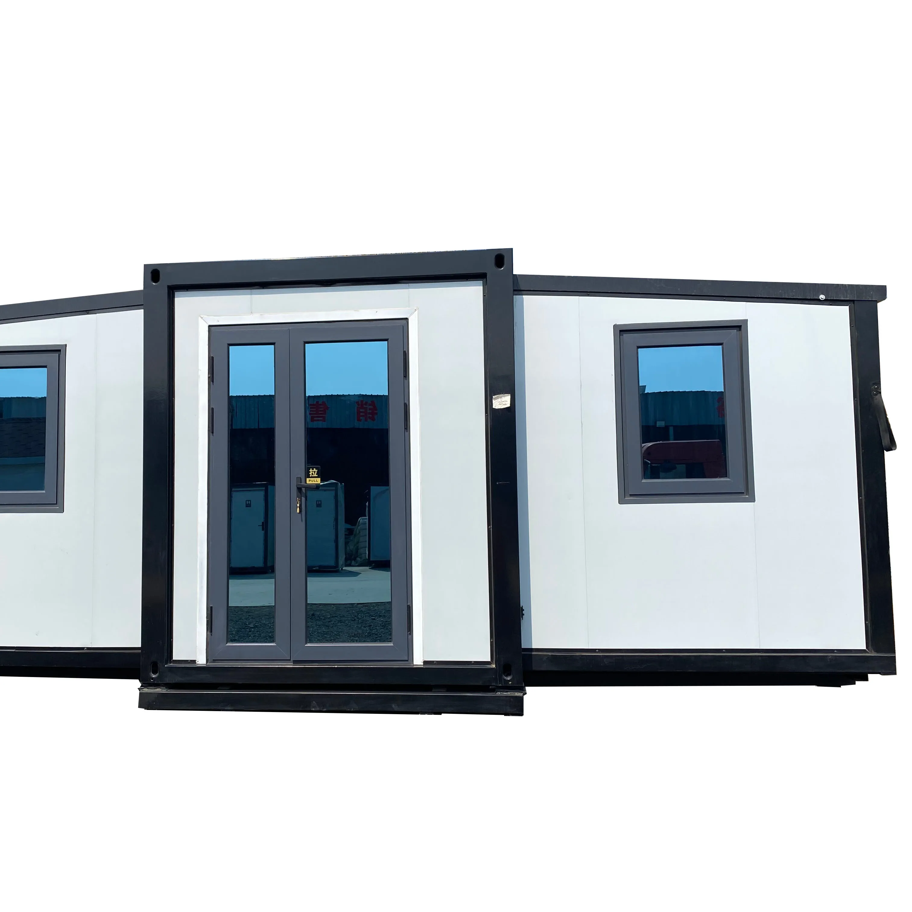 Hoge Kwaliteit Chinese Design Prefab Opvouwbare Draagbare Container Platte Dak Mobiel Kantoor Appartement Sunrooms Glazen Huizen
