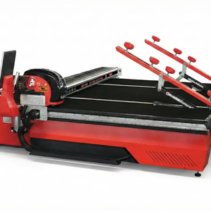 מכונת חיתוך זכוכית כפולה אוטומטית CNC, הספק 11 קילוואט, מתח 380 וולט, מנוע קל לתפעול, רכיבי ליבה לייצור זכוכית - Product Image 1