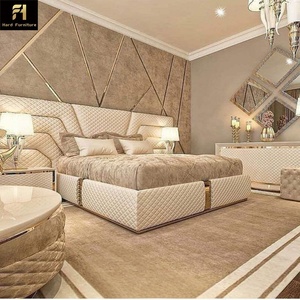 Ensemble de Chambre à Coucher de Luxe de Qualité Supérieure, Expérience de Plaisir, Lit Double Moderne en Cuir Souple, Mobilier d'Hôtel Haut de Gamme - Product Image 4