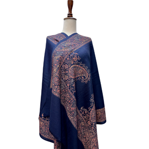 Elegant Hand Embroidered <b>Scarves</b> Stoles Custom Floral Luxury Fashion Accessory OEM ODM Factory Direct Supply - Product Image 2