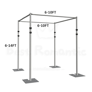 Arche télescopique carrée de qualité commerciale pour chapiteau, cadre de chuppah robuste, kit de drapage 3D réglable sans outil pour <span class=keywords><strong>mariage</strong></span> - Product Image 3