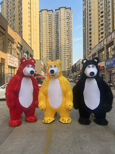 Mascotte Gonfiabile <span class=keywords><strong>Orso</strong></span> <span class=keywords><strong>Masha</strong></span>, Costume in Peluche Personalizzato, Unisex per Adulti, Cosplay Anime, Natale - Product Image 6
