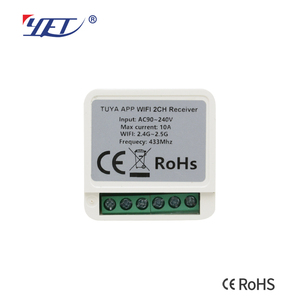 YET478WTR TUYA <span class=keywords><strong>Relais</strong></span> intelligent <span class=keywords><strong>WiFi</strong></span>, interrupteur intelligent AC220V 110V, télé<span class=keywords><strong>commande</strong></span> sans fil, contrôle vocal Alexa Google Home, 2 voies - Product Image 2