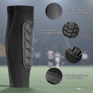 Parastinchi in PU con Maniche per Ragazze, Adulti, Uomini e Donne, Parastinchi Personalizzati per Calcio con Maniche a Compressione e Imbottitura a Nido d'Ape - Product Image 3