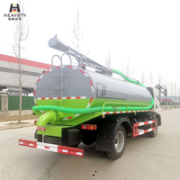 Camión de Succión Fecal con Circulación de Agua y Chasis de Cabina T3 de 9.5 Metros Cúbicos HEAVSTY para Dongfeng Huashen EQ1125SJ8CDC