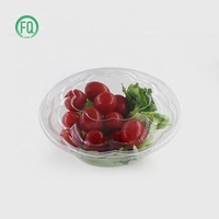 Boîtes en plastique jetables transparentes de saladier pour servir le bol en plastique transparent à usage unique