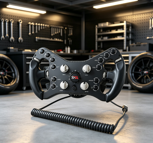Volante de Carreras para Juegos, Compatible con Cabina de Simulación Completa, Configuración Completa para Simulación de Conducción - Product Image 1