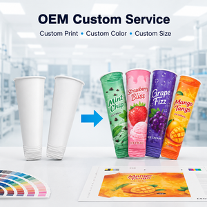 Emballage jetable en forme de cône pour sucettes glacées, tube personnalisé pour sucettes glacées, tube en papier pour sucettes glacées, emballage pour sucettes glacées - Product Image 2