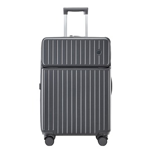 Nouvelle <span class=keywords><strong>valise</strong></span> à ouverture frontale avec logo personnalisable <span class=keywords><strong>Valise</strong></span> à roulettes ABS + PC <span class=keywords><strong>Valise</strong></span> de voyage multifonctionnelle <span class=keywords><strong>Valise</strong></span> d'affaires - Product Image 3