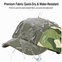 Casquette de baseball imperméable en nylon pour enfants avec visière incurvée, couleur camouflage, pour garçons et filles, été, plage, sports de plein air, voyage