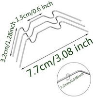Clips de fixation pour serres en acier inoxydable en forme de W/Z de la marque HUAFU, taille personnalisée, étiquettes pour plantes – Vente en gros