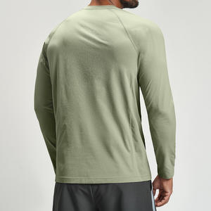 Nueva Camiseta Deportiva para Hombre, de Color Sólido, Holgada, de Secado Rápido, Transpirable, Agradable al Tacto, para Deportes al Aire Libre, Senderismo, Hogar, Manga Larga - Product Image 4