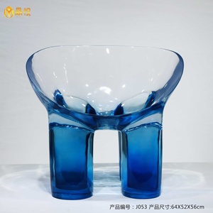 JingYue mobilier moderne de luxe transparent en résine personnalisé chaise éléphant artificielle ornement sculpture artisanale - Product Image 3
