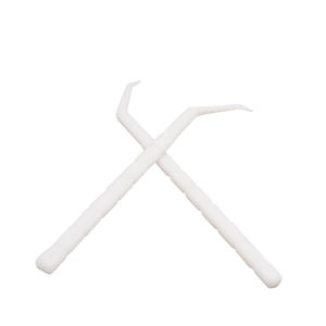 Angled 5.6cm Plastic <b>Toothpicks</b> 180 Pcs in a Carnister Soft <b>Toothpick</b> White Disposable Plastic <b>Toothpick</b> High Quality OEM,ODM - Product Image 5