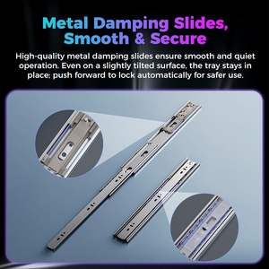 Support de travail Creality CFS à double niveau avec étagères coulissantes en acier inoxydable, support de rangement durable pour le salon - Product Image 5