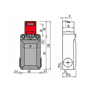 Interrupteur de sécurité FS2896D024-F2 |   Interrupteur de sécurité d'origine avec contacts de coupure positifs pour la protection des machines - Product Image 2