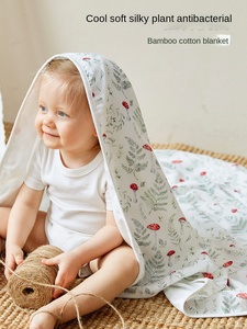 Manta Envolvente para Bebé <span class=keywords><strong>de</strong></span> Muselina Personalizada <span class=keywords><strong>de</strong></span> Bajo <span class=keywords><strong>Precio</strong></span>, 2 Capas, Acogedora, Estampada, con Flecos, Ecológica, para Todas las Estaciones, Orgánica - Product Image 6