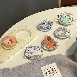 Support de téléphone portable en acrylique Kunshan <span class=keywords><strong>Krell</strong></span>, personnalisable par sublimation, avec poignée magnétique personnalisée - Product Image 1