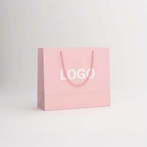 Bolsas de Regalo de Embalaje para Ropa de Lujo Personalizadas, Bolsas de Papel de Estilo Clásico con Asas para Compras - Product Image 1