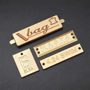 Accessori per borse <span class=keywords><strong>Hardware</strong></span> 3D in rilievo marchio etichetta Custom borsa logo piastra metallica per borsa borsa borsetta portafoglio - Product Image 1