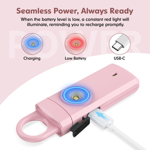 130dB allarme di sicurezza personale per le donne-catena di sicurezza ricaricabile per Jogging, viaggi e <span class=keywords><strong>protezione</strong></span> di autodifesa di emergenza - Product Image 3
