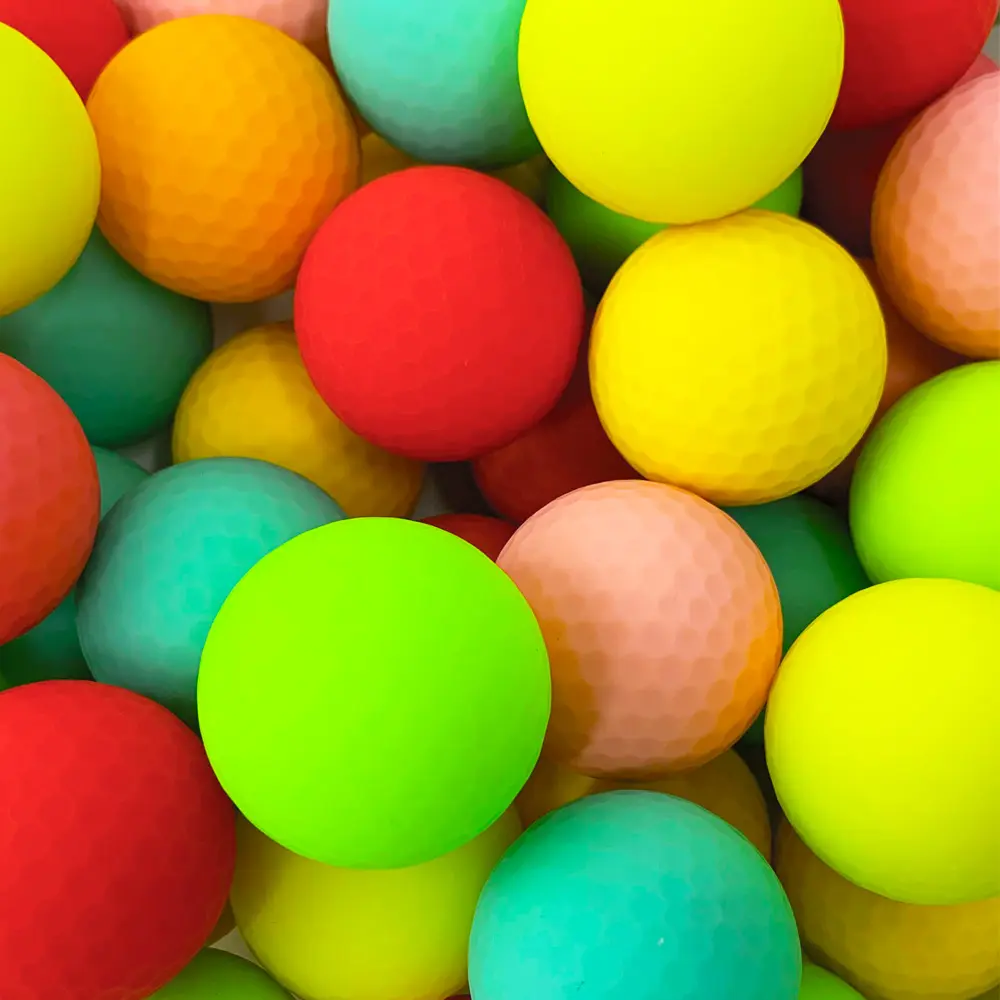 Hot Sale Custom Super Soft Urethane Colorful Tournament Color Golf Balls