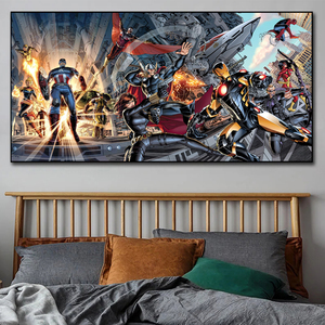 Décoration d'intérieur nordique, affiches d'anime sur toile, impressions d'art mural, images de bandes dessinées - Product Image 2