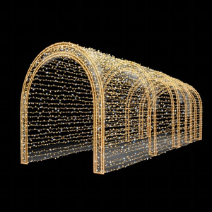 Großer Sternförmiger IP65 LED PVC-Tunnelbeleuchtungsbogen für Straßendekorationen mit Motivlichtern für Weihnachten & Halloween - Product Image 6