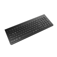 Teclado Inalámbrico USB-C Ultrafino con Diseño Americano, Interruptores Negros de Tipo Tijera, Idioma Inglés, Metálico, Nuevo