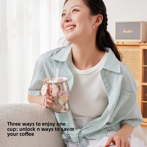 Bouteille isotherme sous vide à double paroi en titane pur anti-fuite pour femme <span class=keywords><strong>Rano</strong></span>, ensemble cadeau tasse à café Mandheling avec sangle de transport - Product Image 3