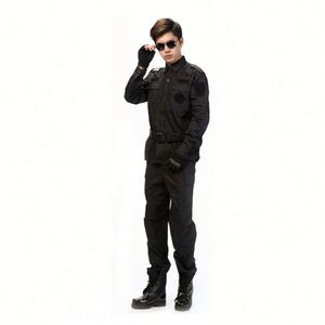 ออกแบบเสื้อเชิ้ตแขนยาวสำหรับเจ้าหน้าที่รักษาความปลอดภัย ปรับแต่งได้ตามต้องการ ขายส่ง เสื้อเชิ้ตฤดูร้อนสำหรับสุภาพบุรุษ กางเกงทำงานแบบมีกระดุม - Product Image 1