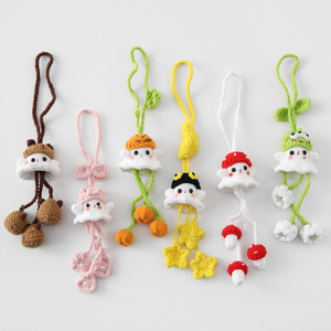 Springlit nouvelle célébrité mignon petit fantôme Animal mousqueton suspendu citrouille série écologique à la main créatif Crochet Textile - Product Image 6