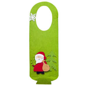 <b>Christmas</b> Style Hot Selling Felt Wine Storage Bag 23x18x26cm Square/Round for Festival Use - Product Image 2
