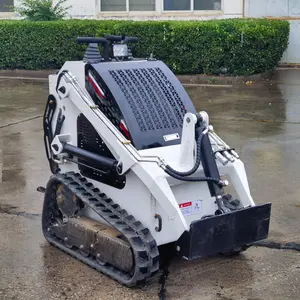 Multifuncional mini retroescavadeira fábrica direta agrícola roda retroescavadeira skid steer carregador