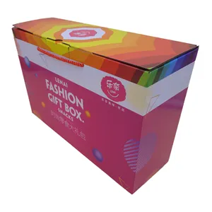 Scatole di cartone imballaggio personalizzato per Logo confezione regalo piccola scatole Online scatola di spedizione per imballaggio ondulato rosa