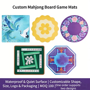 Tapete de Mahjong en Tubo con Logotipo Personalizado, Tapete de Goma para Mesa de Juego, Accesorio para Clubes y Uso Doméstico - Product Image 3